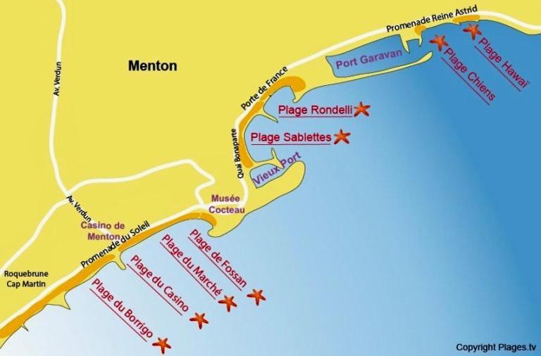 Studio La Cigale Bord De Mer Menton Dış mekan fotoğraf